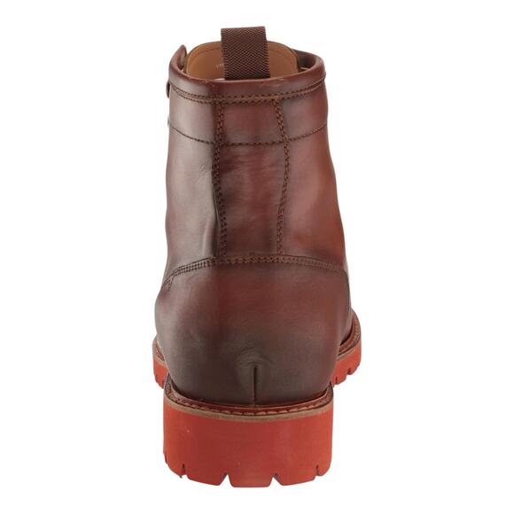 Vince Camuto Men\'s Kameil Leather Waterproof Lace Up Boots Reddish Brown Size 9